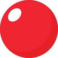 Clown red nose . Red ball isolated on white background vector