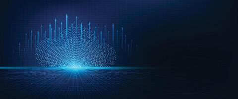 Cloud technology futuristic and innovation. Networking technology. Modern futuristic design.Cloud computing Abstract technology background. vector