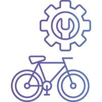 Bike Setting illustration with isolated background vector