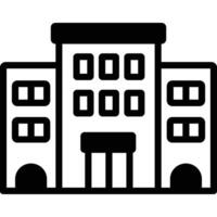 School Building illustration with isolated background vector