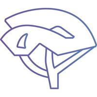 Helmet illustration with isolated background vector