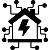 Smart House illustration with isolated background vector