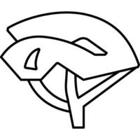 Helmet illustration with isolated background vector