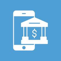 Mobile Banking illustration with isolated background vector