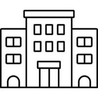 School Building illustration with isolated background vector