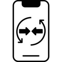 Mobile Sync illustration with isolated background vector