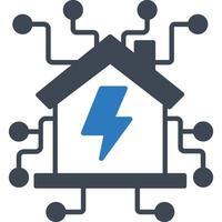 Smart House illustration with isolated background vector