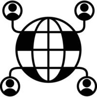Global Connection illustration with isolated background vector