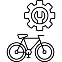 Bike Setting illustration with isolated background vector