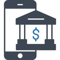 Mobile Banking illustration with isolated background vector