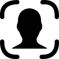 Face Recognition illustration with isolated background vector