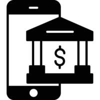 Mobile Banking illustration with isolated background vector