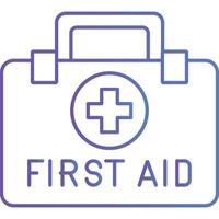 First aid kit illustration with isolated background vector