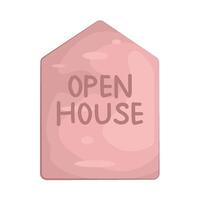 Illustration of open house vector