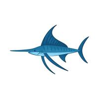 Illustration of swordfish vector