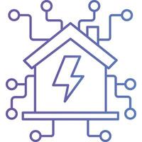 Smart House illustration with isolated background vector