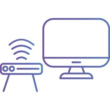 Computer Connection illustration with isolated background vector