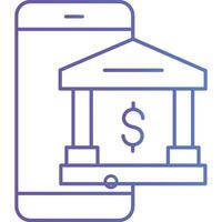 Mobile Banking illustration with isolated background vector