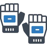 Cycling gloves illustration with isolated background vector