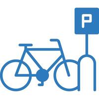 Bike rack illustration with isolated background vector
