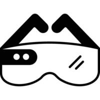 Virtual Glasses illustration with isolated background vector