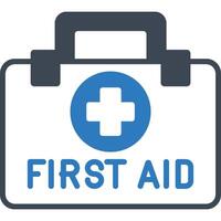 First aid kit illustration with isolated background vector