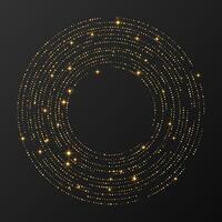 Abstract gold glowing halftone dotted background vector