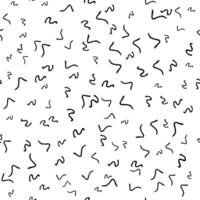 Seamless pattern with sketch squiggle vector