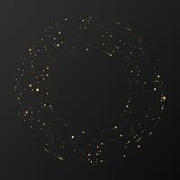 Abstract gold glowing halftone dotted background vector