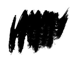 Black brush stroke on white background vector