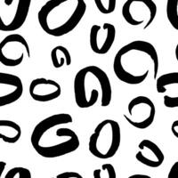 Seamless pattern with sketch circles shape vector