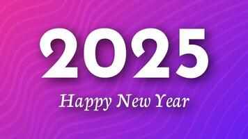 2025 Happy New Year on colorful background vector