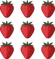 Editable Strawberry Icons for Creative Projects vector