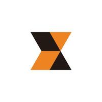 letters x 3d flat colorful motion simple symbol vector