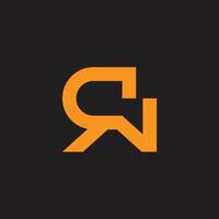 letter cw linked geometric lines logo vector