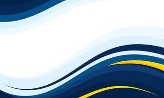 Abstract blue waves background, minimal waves design concept vector