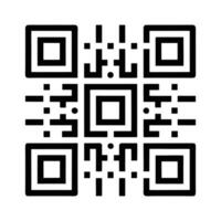 QR Code Icon Art vector