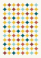Modern abstract geometric background with rectangles. Retro Scandinavian style poster vector
