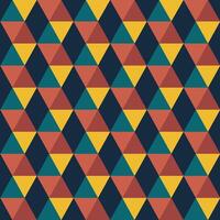 Seamless multi colored retro Bauhaus abstract shapes pattern. abstract geometric background vector