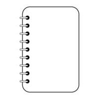Blank spiral notebook for notes, note book for important notes vector