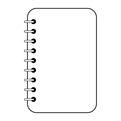 Blank spiral notebook for notes, note book for important notes