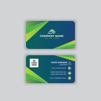 Very simple business card template design vector