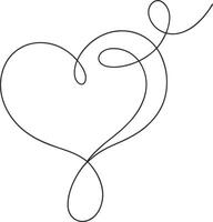 drawing of love line art design vector