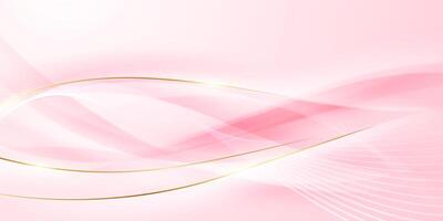 Abstract background design, modern pink and gold geometric element design. vector