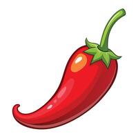 Burning chili pepper gourmet heat icon isolated vector