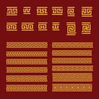 Chinese traditional pattern element for lunar new year vector