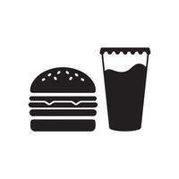 Fast food icon illustration isolated on white background vector