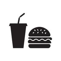 Fastfood icon illustration isolated on white background vector