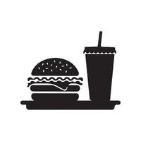 Fastfood icon illustration isolated on white background vector