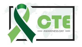CTE Awareness Day observed each year during January. CTE Awareness Day creative concept design. template for banner, greeting card, poster with background. vector